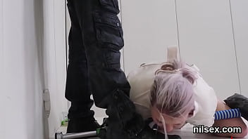 Foolish fuckslut gets her fuckholes spread and properly rode