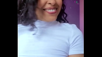 Hot brazilian brunette with natural breasts asking you to cum for her espuletinha