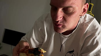 She’s a hot milf pizza girl and takes my dick deep as a tip