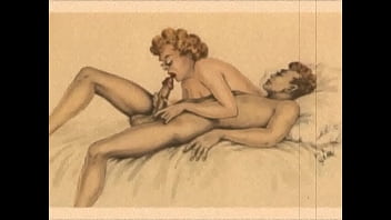 Retro erotic drawings