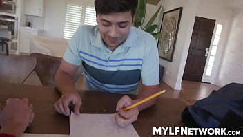 Tutor christy love helps nade nasty and max fills using her hole