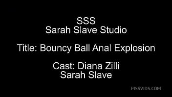 Bouncy ball anal explosion wet version