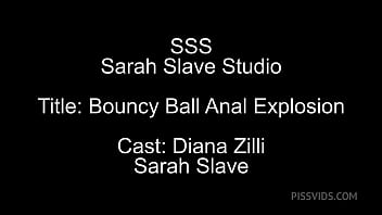 Bouncy ball anal explosion wet version