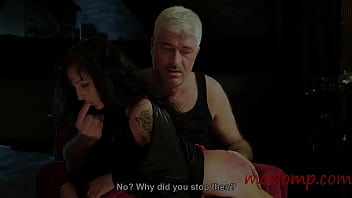 Spanking and licking together