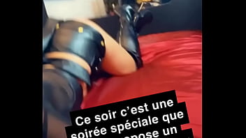 Ce soir c’est une soirée spéciale que je te propose un j o i en cuir et
