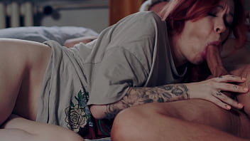 Redhead step mom gets her pussy fucked hard and loud