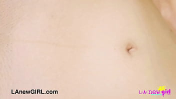 Pretty teen model naked close up