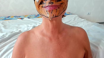 Pumpkin is much better with sperm blowjob big cock