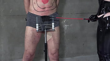 Domina chisei pounds the slave's cock with a riding whip but he can't escape because the slave's cock is trapped Domina chisei pounds the slave's cock with a riding whip but he can't escape because the slave's cock is trapped