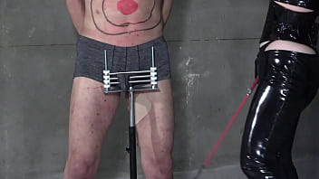 Domina chisei pounds the slave's cock with a riding whip but he can't escape because the slave's cock is trapped Domina chisei pounds the slave's cock with a riding whip but he can't escape because the slave's cock is trapped