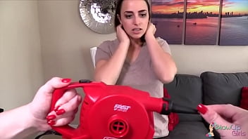 Mulher inflacionada por causa de aposta