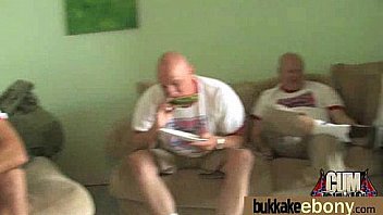 Dp with german ebony bukkake t