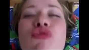 Blonde girl fucked hard and gets cumshot on her tits on sluttygirlscams part 1