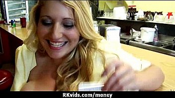 Amateur chick takes money for a fuck 30