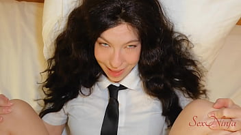 School girl is hesitant to let me fuck her