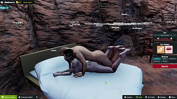 Chico me cogio en una fiesta frente a su amigo en 3dxchat