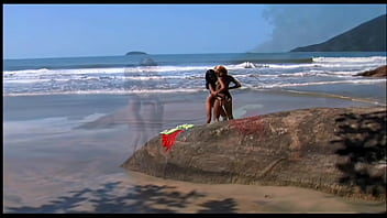 Young lesbians have sensual intercourse licking and toying their tight holes on the seaside