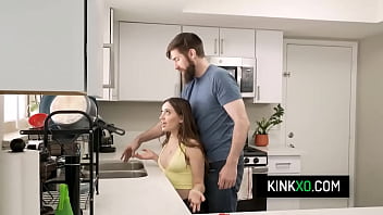 Horny babe don't know how to cook but she can take her boyfriend's massive cock like a pro