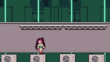 Hentai party on rooftop brunette fucking hard with darkskin girl