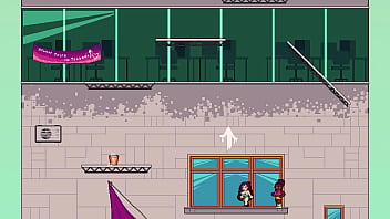 Hentai party on rooftop brunette fucking hard with darkskin girl