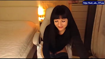 Little titty brunette helga muah partial strip pussy vibin' pleasures