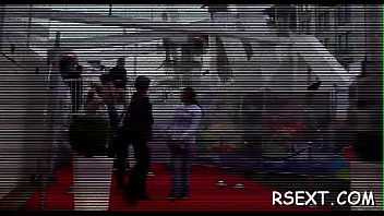 Slim playgirl takes hard banging