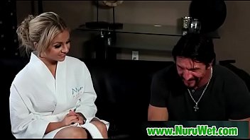 Sexy asian masseuse gives big pleasure sucking cock 24