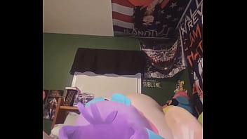 Chubby goth fucks her plushie teaser ask for full