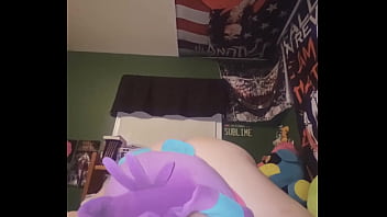 Chubby goth fucks her plushie teaser ask for full
