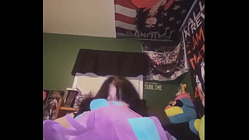 Chubby goth fucks her plushie teaser ask for full