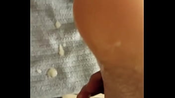 Cumshot week day 4 quite a cumshot but the after math of one on the feet of dirtysocks