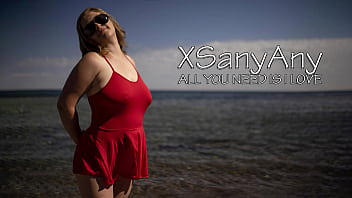 Red lips play with excited dick