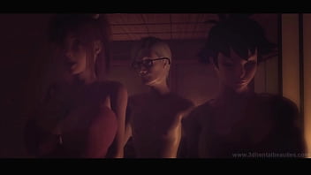 Timid honoka trains relieve stress from her dissolute master preview