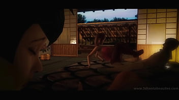 Timid honoka trains relieve stress from her dissolute master preview