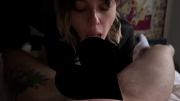 Sweet girl deep throats while getting caressed girl porn pt 1