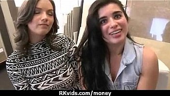 Slutty amateur babe is paid cash from some crazy public sex 2