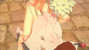 My hero academia hentai uraraka x bakugou jerkoff & fucked