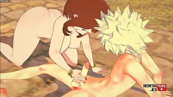 My hero academia hentai uraraka x bakugou jerkoff & fucked