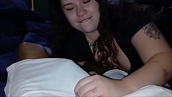 Beautiful young lady sucks a big dick and swallows the cum