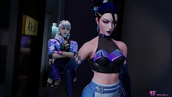 Faithbell akali fuck with a fan