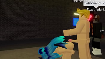 Roblox girl has sex with 3 men who value her pleasure and her big juicy tits