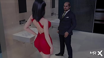 Fashionbusiness inserted his cock into pussy in men's toilet e2 #11