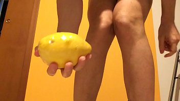 An Huge Lemon Into An Anal Fridge thumbnail