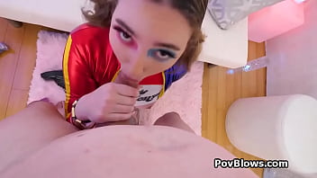 Pov sucked by a busty cosplay hottie