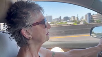 Keeping my eyes on the road but my photographer has his eyes and camera on my pussy