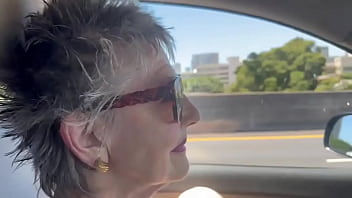 Keeping my eyes on the road but my photographer has his eyes and camera on my pussy