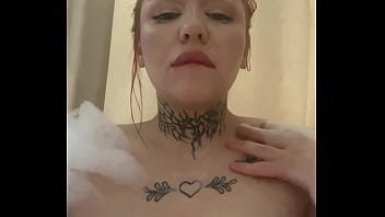 Watch the full video of me caressing myself in a bubble bath on the channel