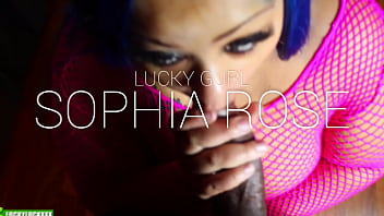 Lucky gurl sophia rose sexy black bbw makes a bbc cum twice