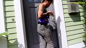 Desperate to pee hotties wetting her panties 2024