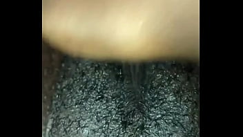 Small tit ebony solo pussy masturbation